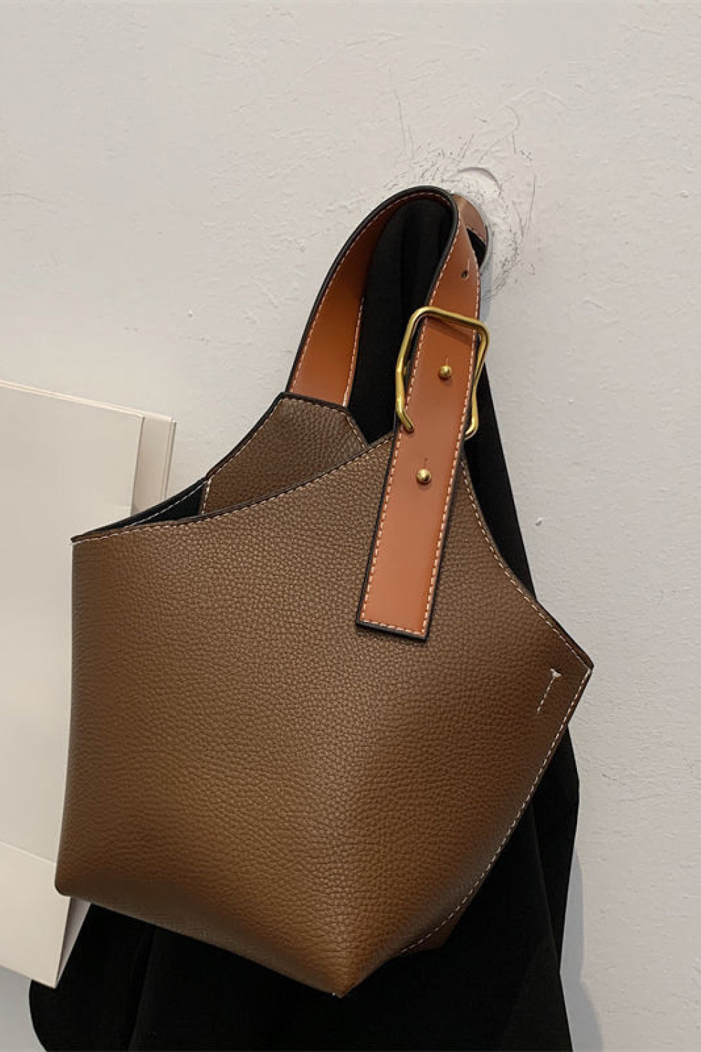 Fashion PU Leather Bucket Bag - Lecatta