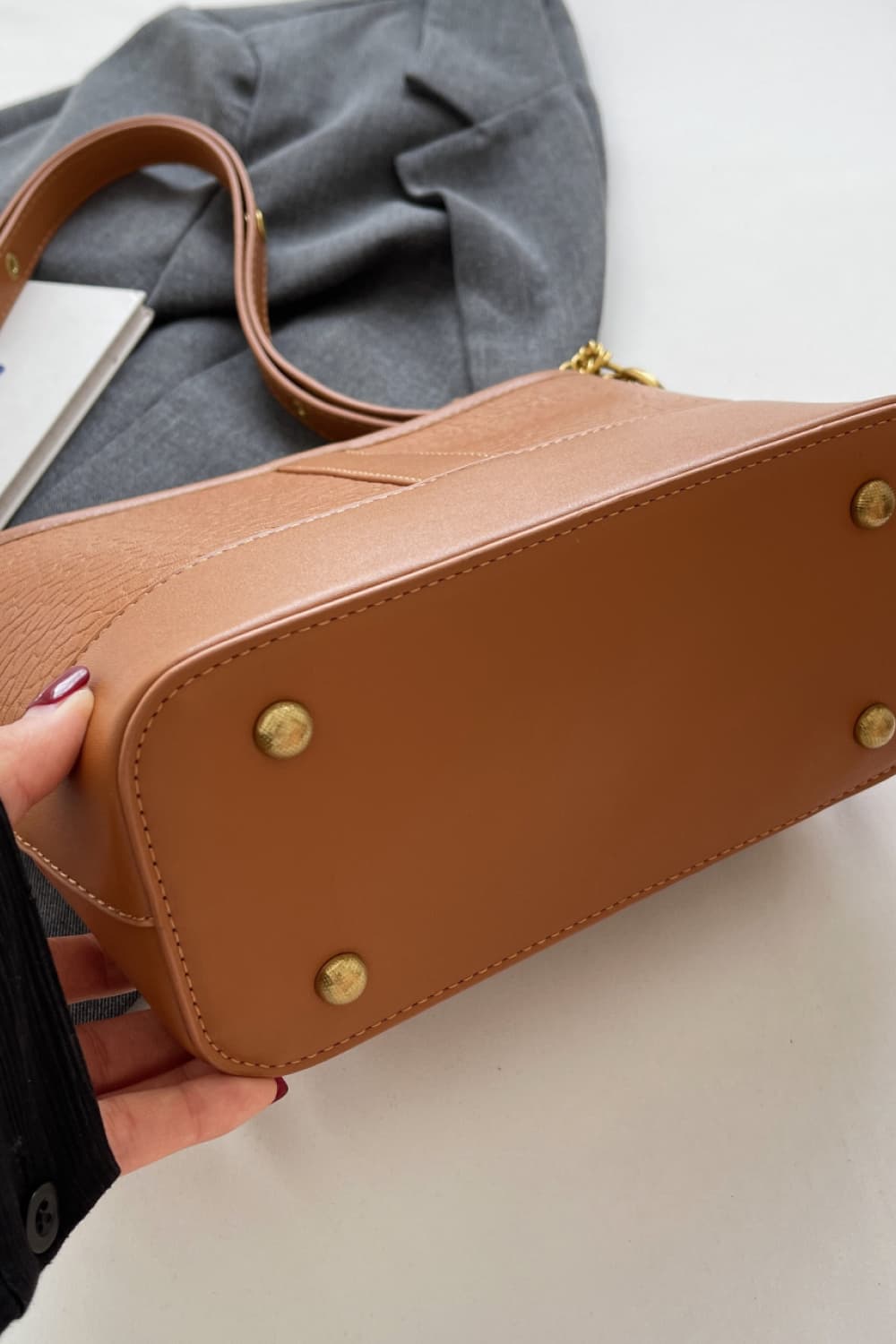 Vegan Leather Shoulder Bag