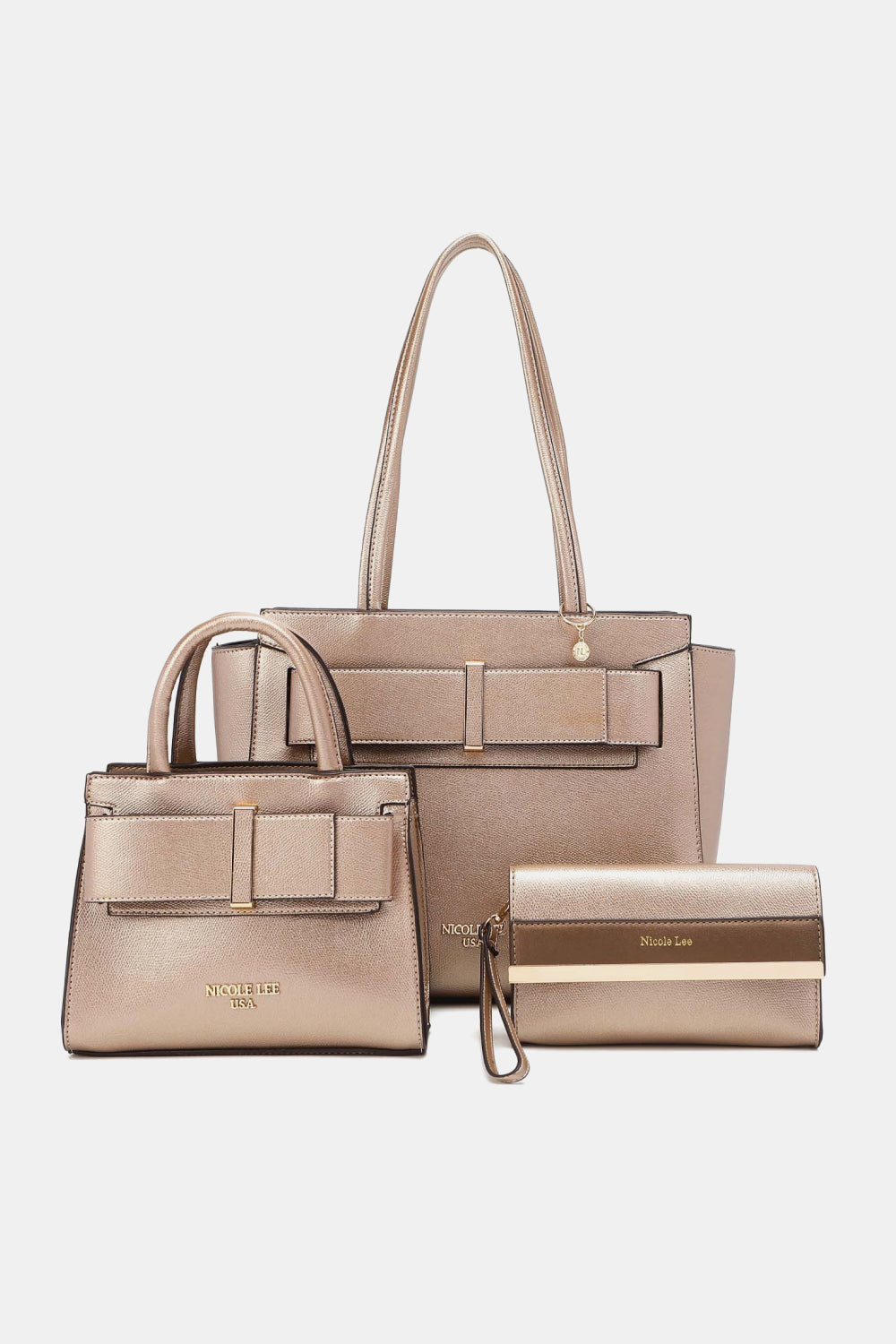 Nicole Lee USA Regina 3-Piece Satchel Bag Set - Lecatta