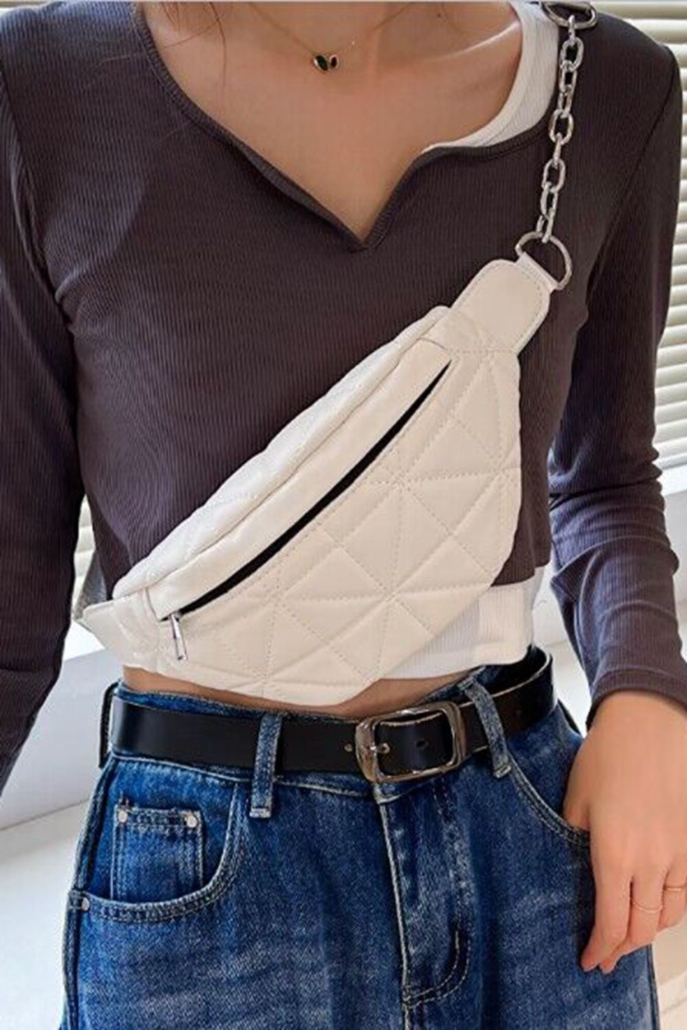 Vegan Leather Sling Bag