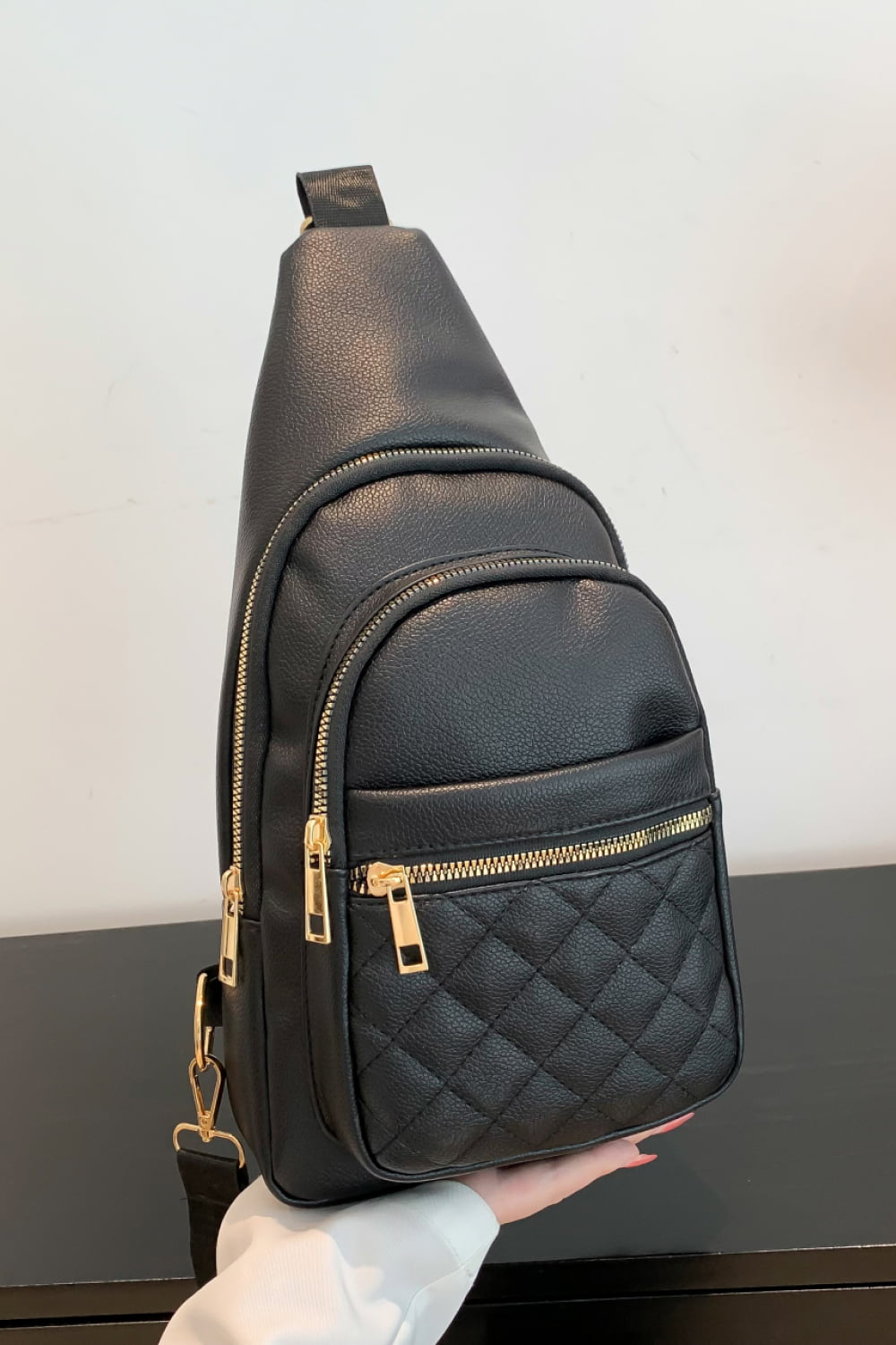 PU Leather Sling Bag - Lecatta
