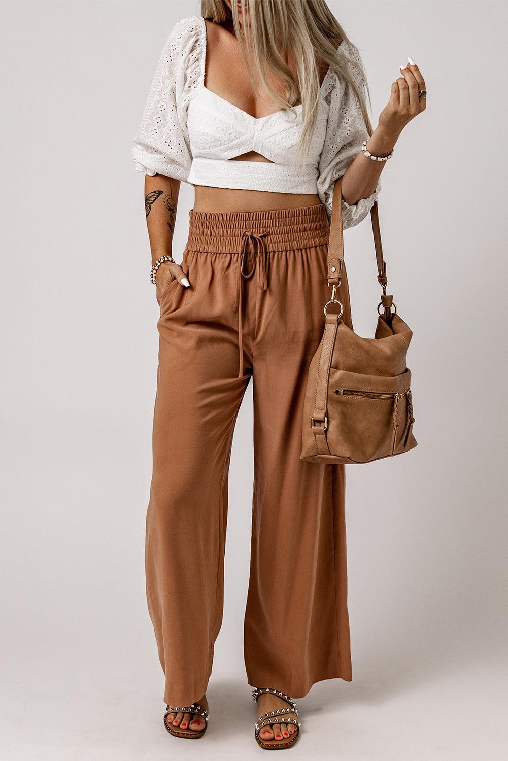 Eyelet Sweetheart Neck Cutout Crop Top - Lecatta