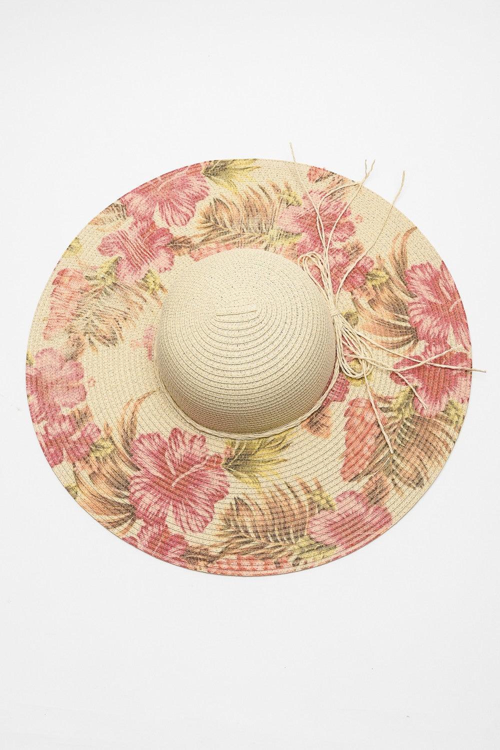 Justin Taylor Floral Bow Detail Sunhat - Lecatta