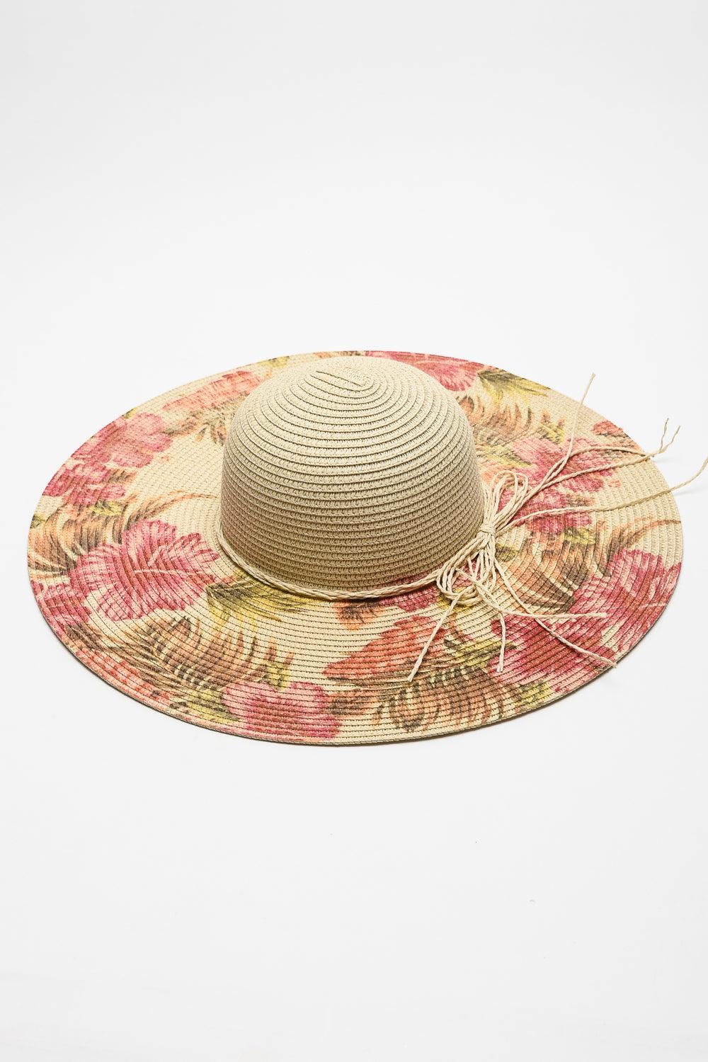 Justin Taylor Floral Bow Detail Sunhat - Lecatta