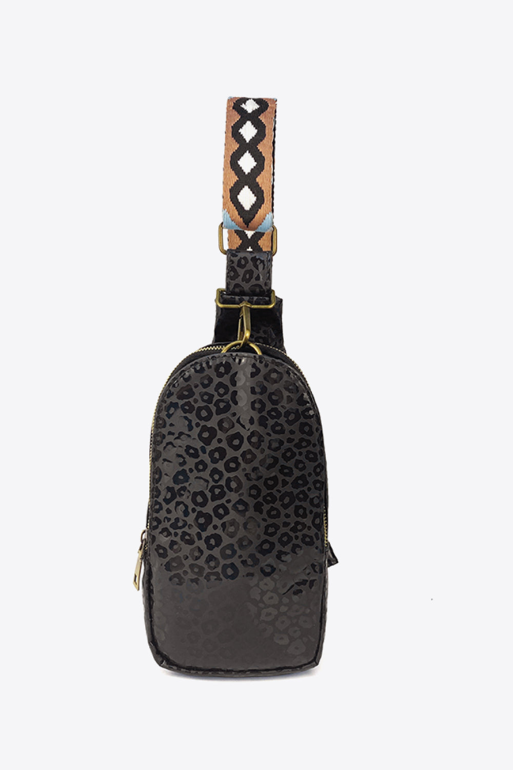 Printed PU Leather Sling Bag - Lecatta