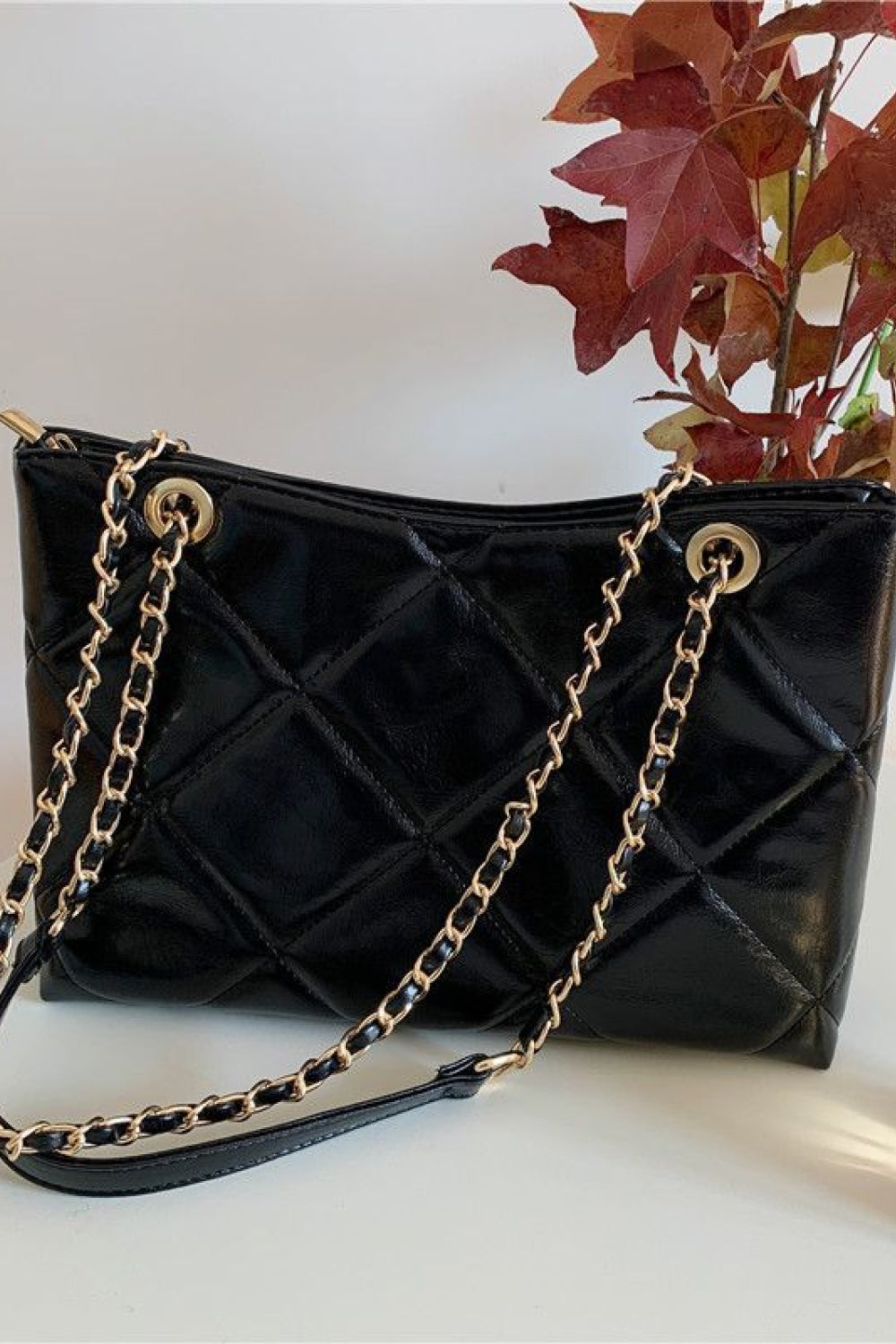 PU Leather Shoulder Bag - Lecatta