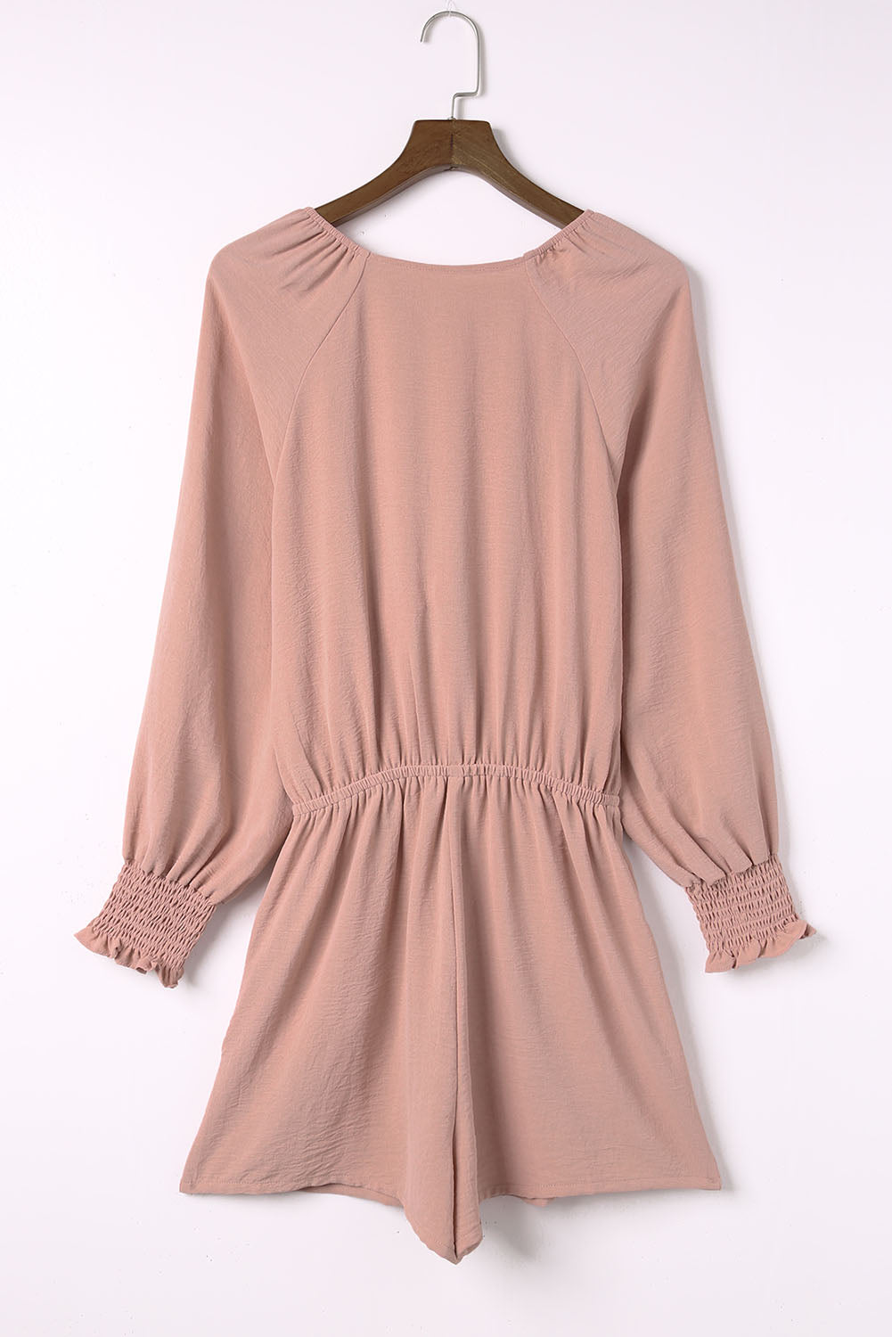 Tied Flounce Sleeve Plunge Romper - Lecatta