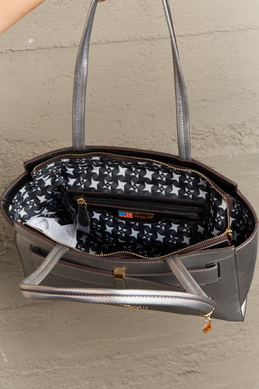 Nicole Lee USA Regina 3-Piece Satchel Bag Set - Lecatta