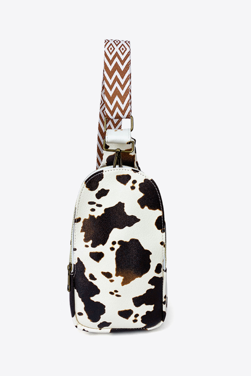 Printed PU Leather Sling Bag - Lecatta