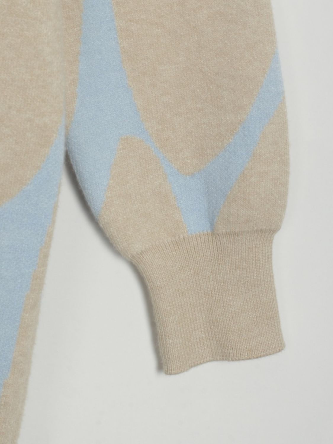 Contrast Mock Neck Sweater Dress - Lecatta