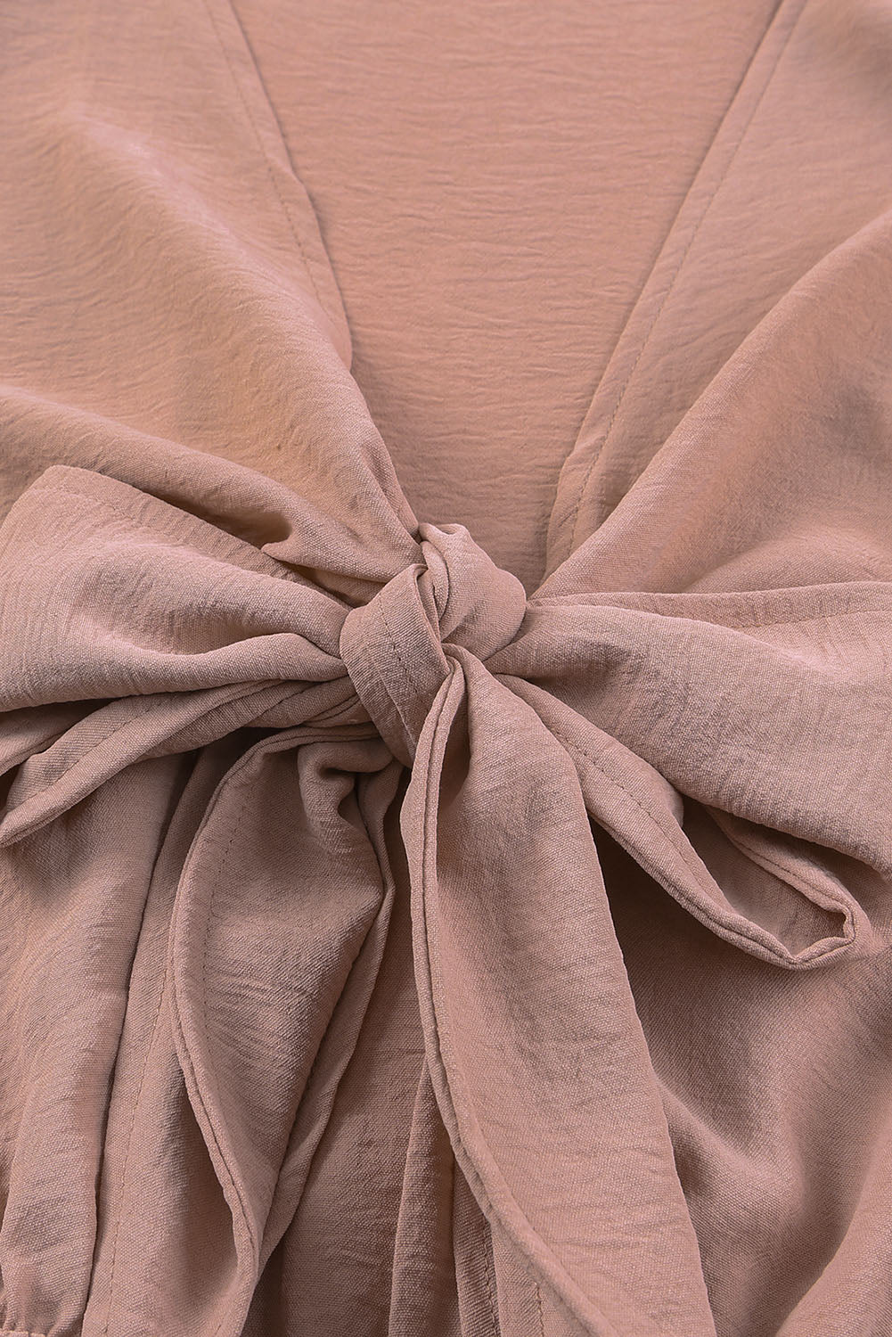 Tied Flounce Sleeve Plunge Romper - Lecatta