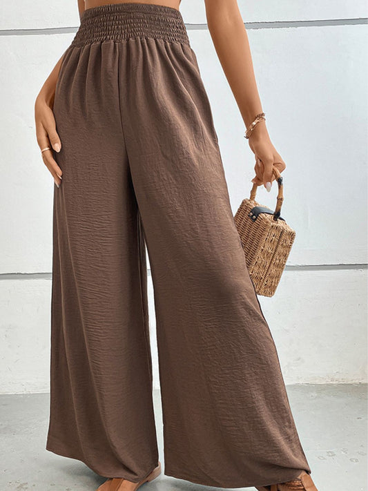 Wide Waistband Relax Fit Long Pants - Lecatta