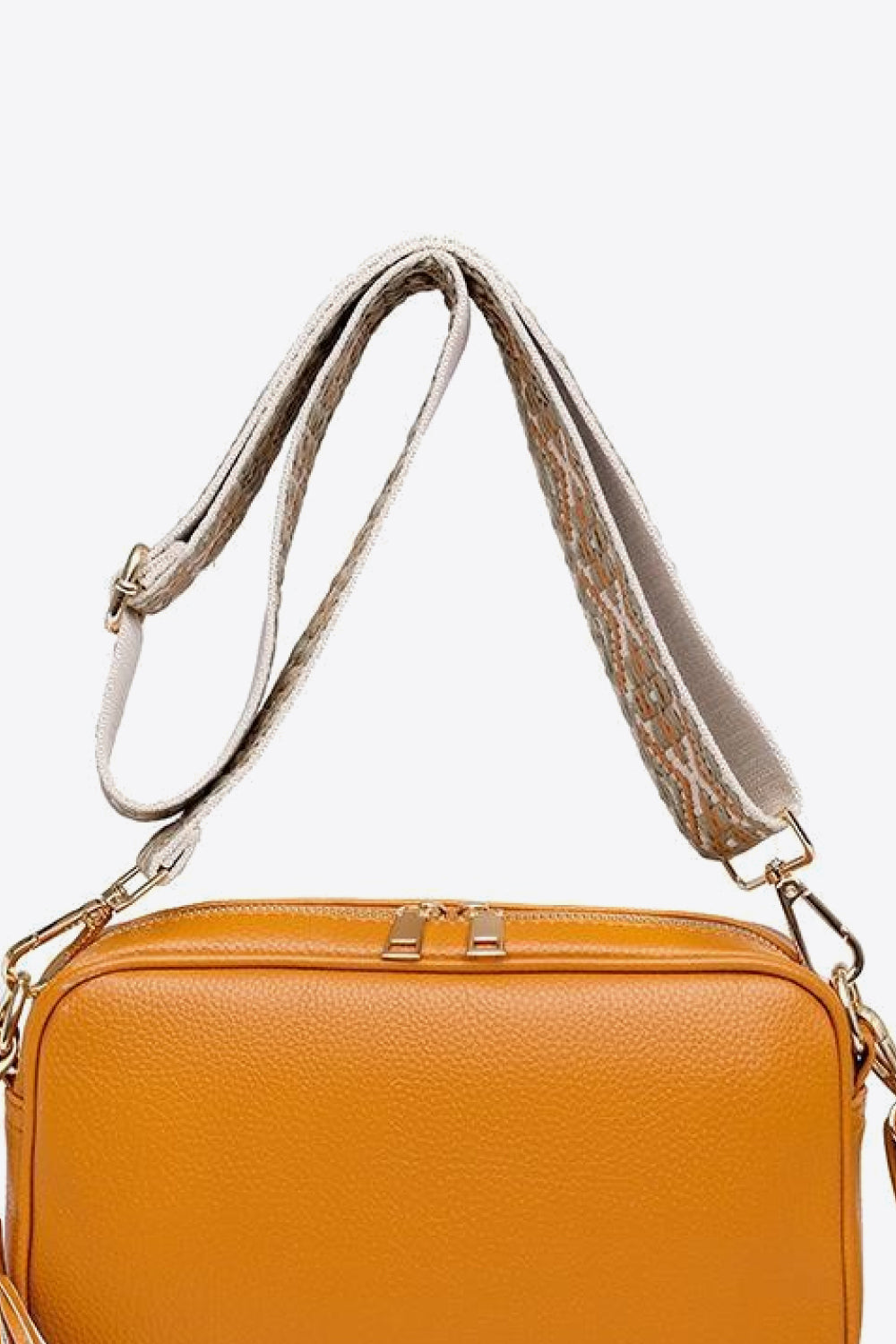 PU Leather Tassel Crossbody Bag - Lecatta