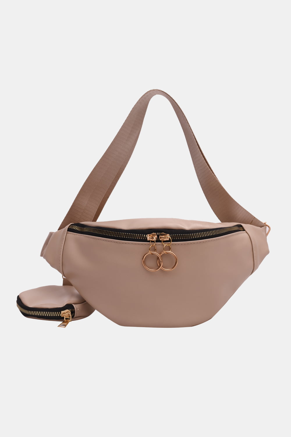 PU Leather Sling Bag with Small Purse - Lecatta