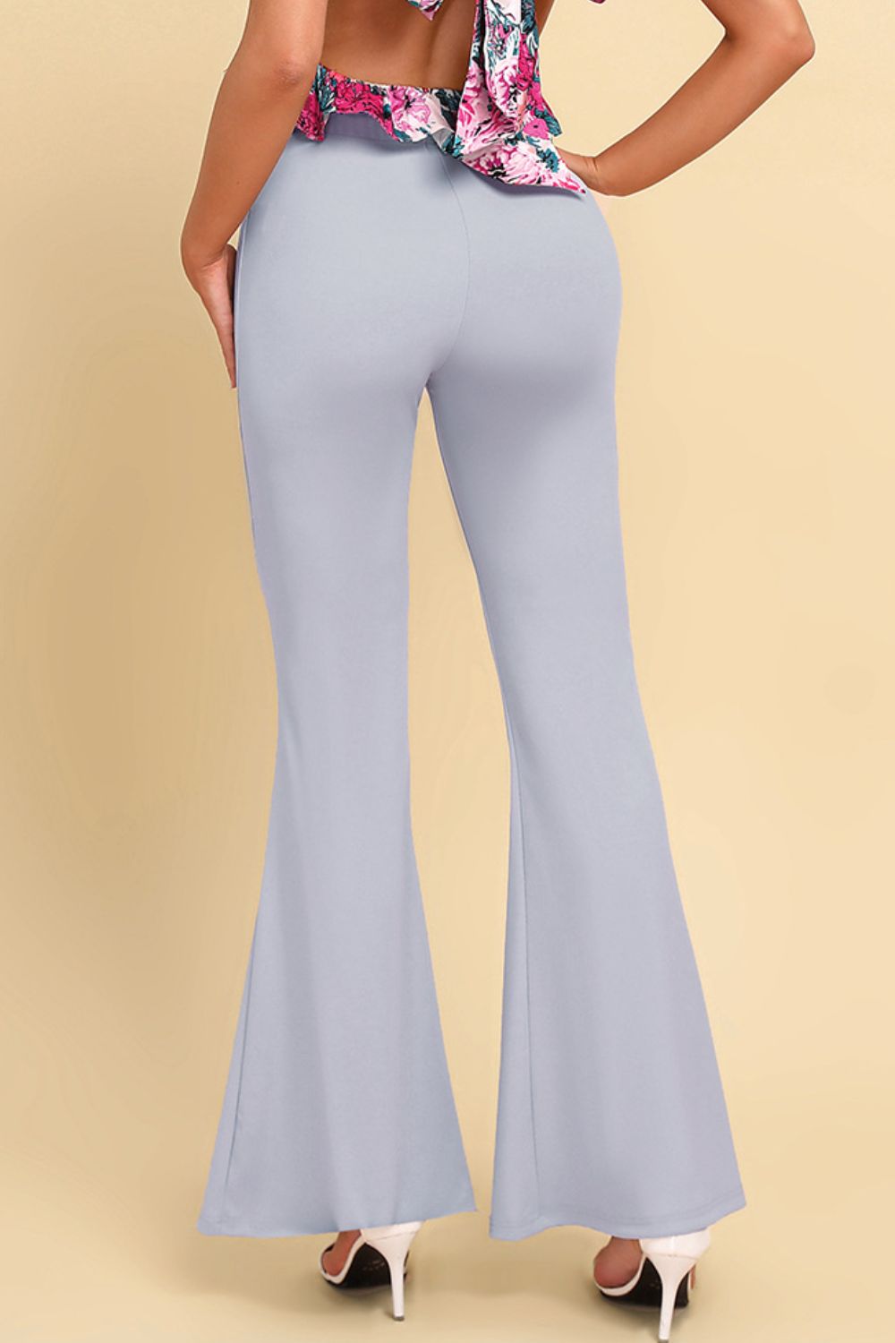 Pull On Flared Pants - Lecatta