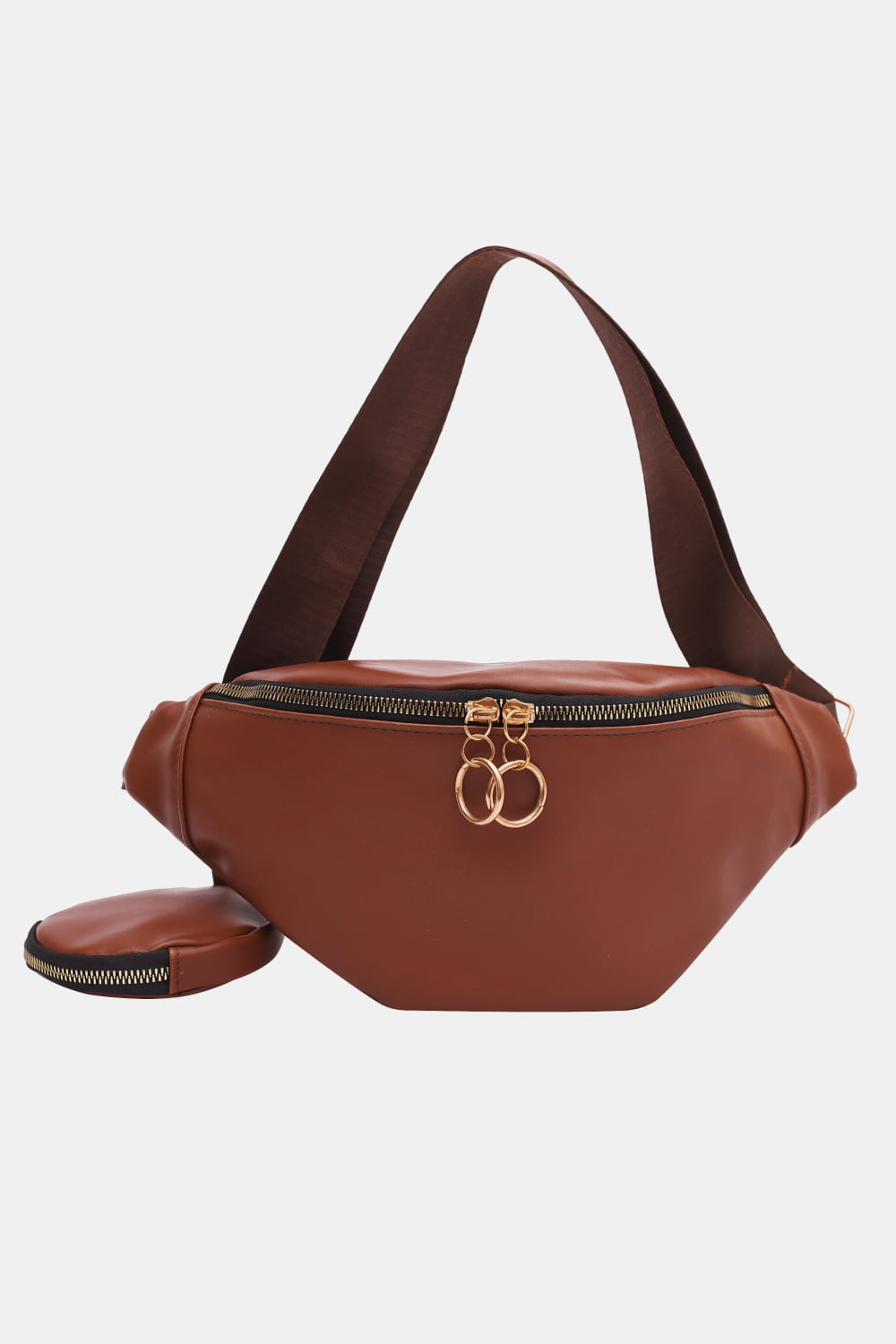 PU Leather Sling Bag with Small Purse - Lecatta