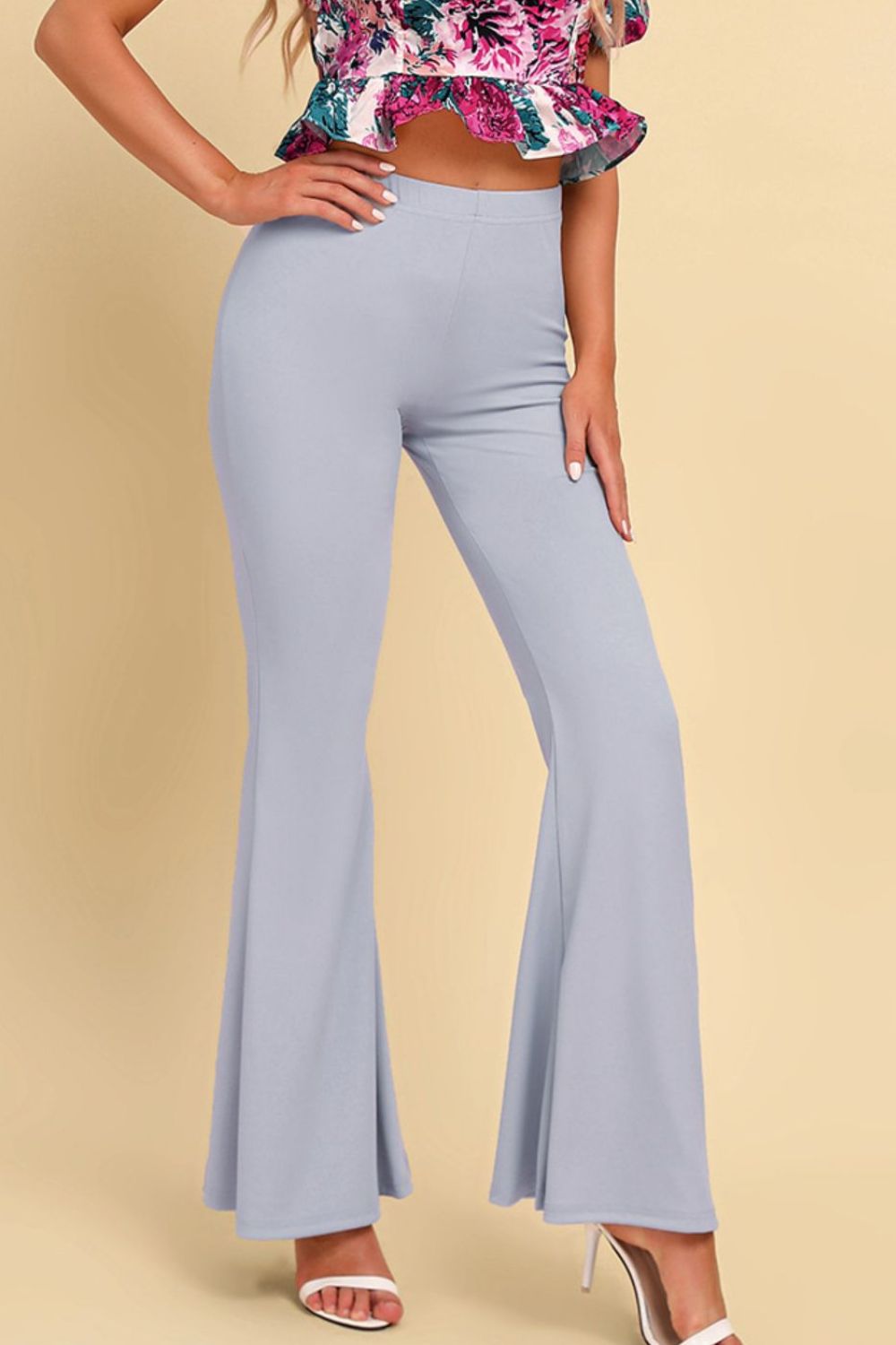 Pull On Flared Pants - Lecatta