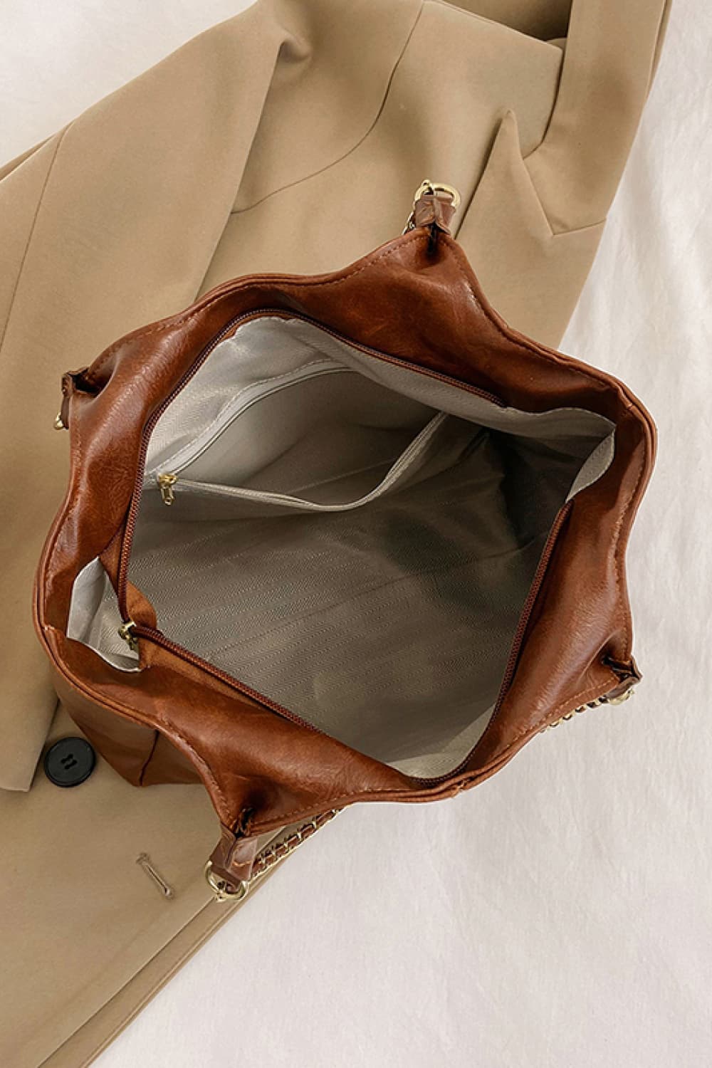 Vegan Leather Tote Bag