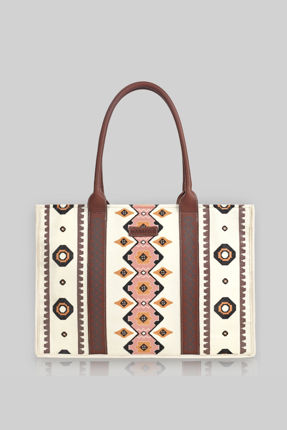 Printed faux Leather Shoulder Bag