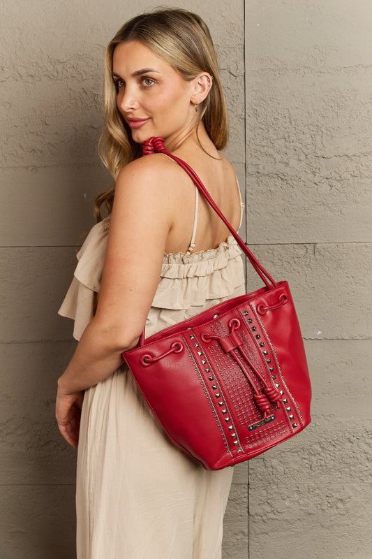 Nicole Lee USA Amy Studded Bucket Bag - Lecatta