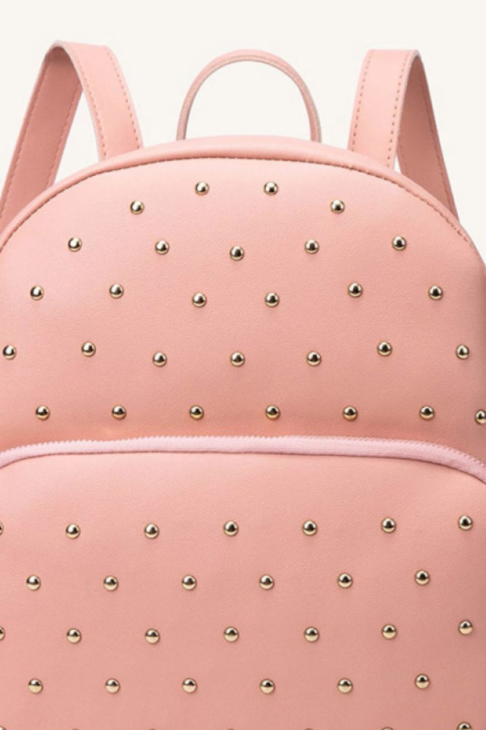 Studded PU Leather Backpack - Lecatta