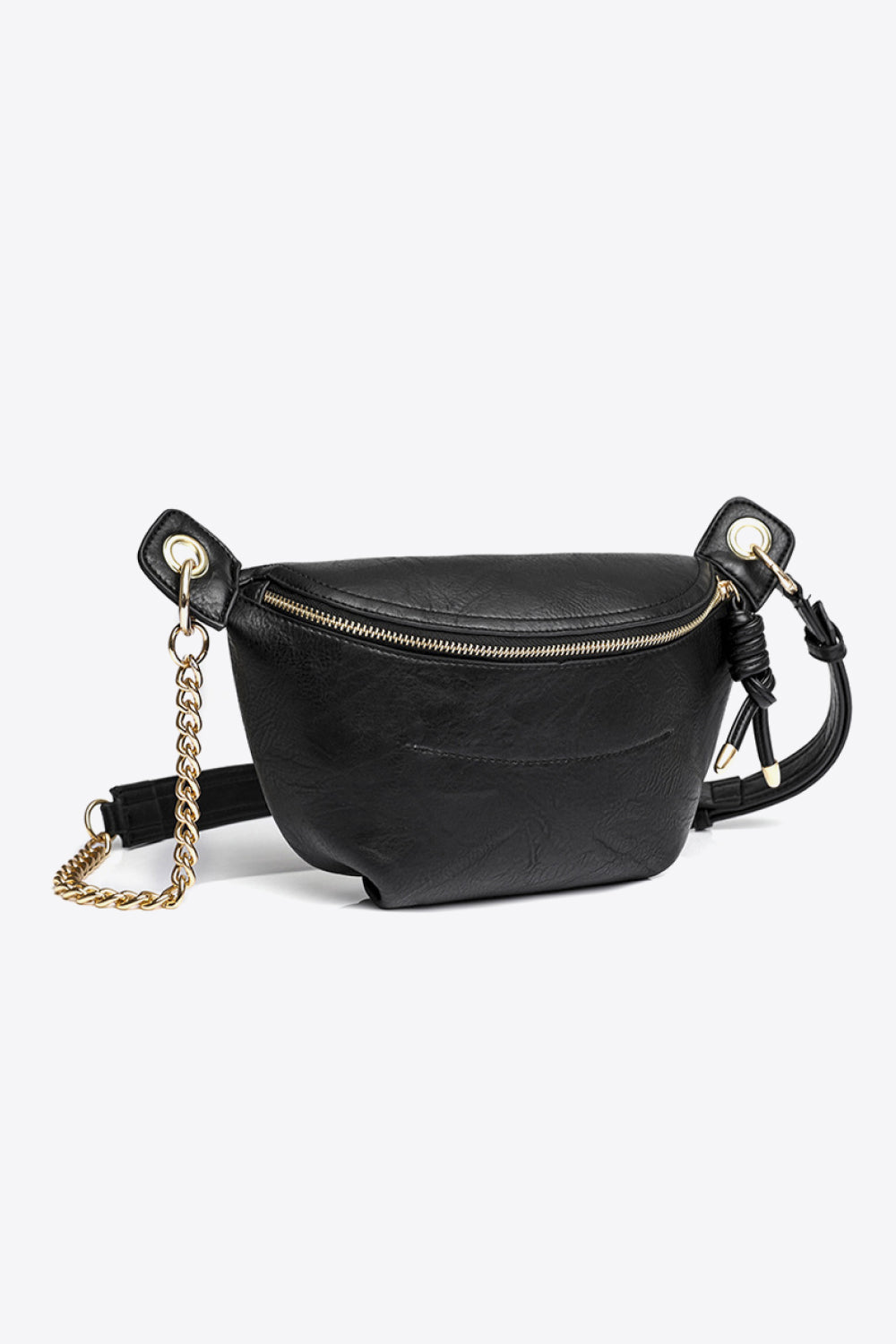 PU Leather Chain Strap Crossbody Bag - Lecatta