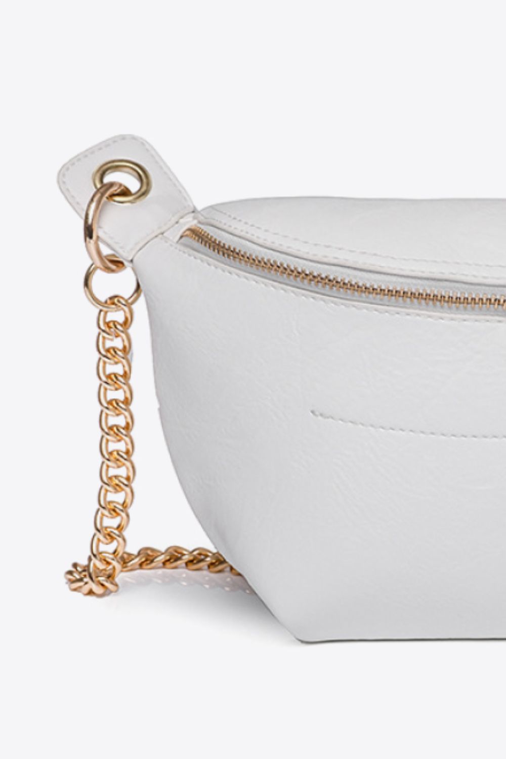 PU Leather Chain Strap Crossbody Bag - Lecatta