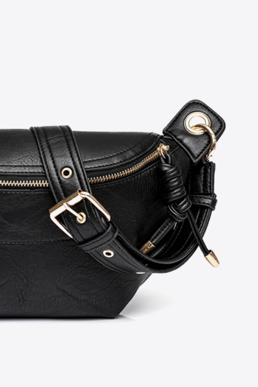 PU Leather Chain Strap Crossbody Bag - Lecatta