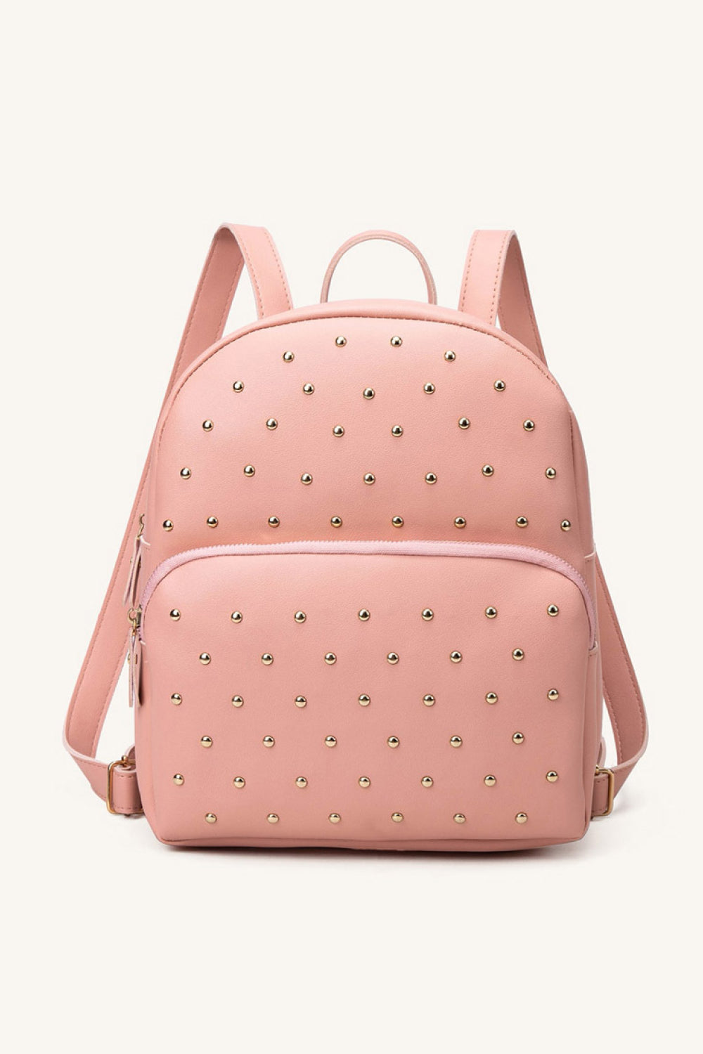 Studded PU Leather Backpack - Lecatta