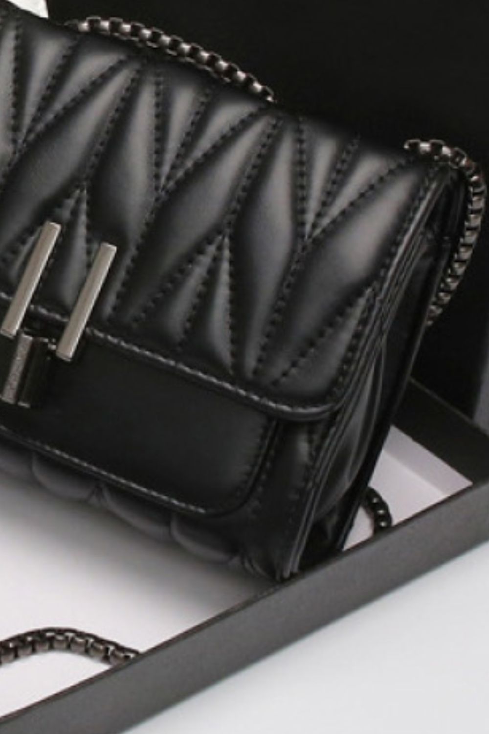 PU Leather Crossbody Bag - Lecatta