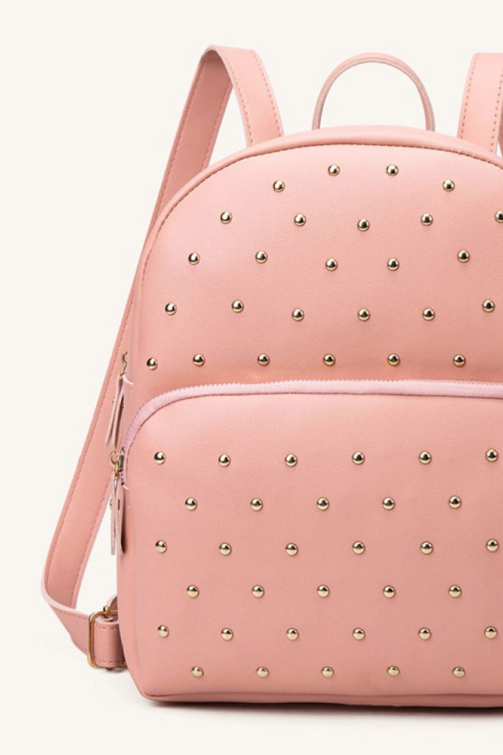 Studded PU Leather Backpack - Lecatta